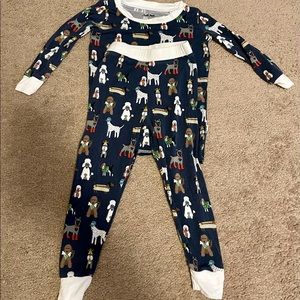 Little Sleepies 2 piece pajamas - size 12-18 months, LE Puppy print